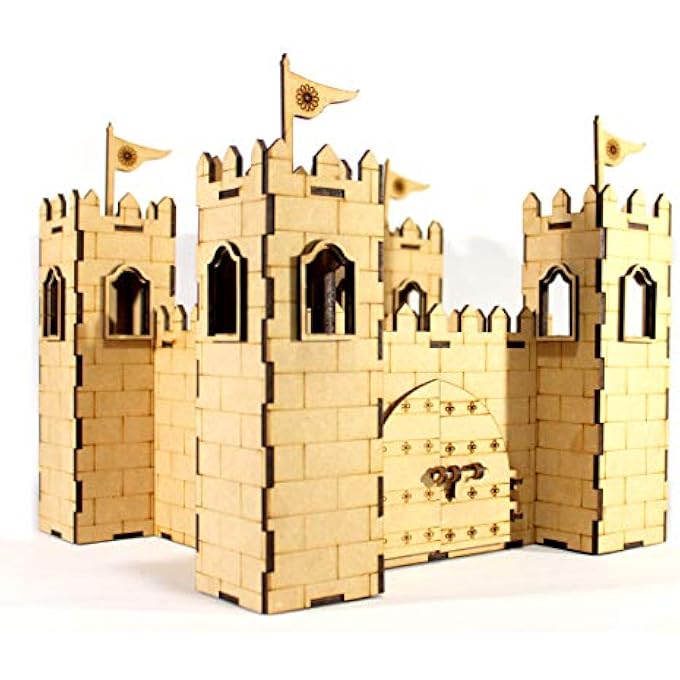 WOODEN 3D PUZZLE CASTLE - BIG SIZE AND INDIAN FORT - HOME DECOR, CONSTRUCTION TOY, MODELING KIT, SCHOOL PROJECT - EASY TO ASSEMBLE - Image 1